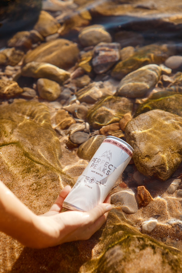 Perfect Peaks Hop Water:  CITRUS Flavour  12x250ml cans