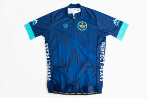 Blue Cycling Jersey | Perfect Peaks Brews - Outdoor Adventure & Endurance Sports Beer